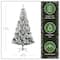 7.5 ft. Unlit Acacia Flocked Artificial Christmas Tree